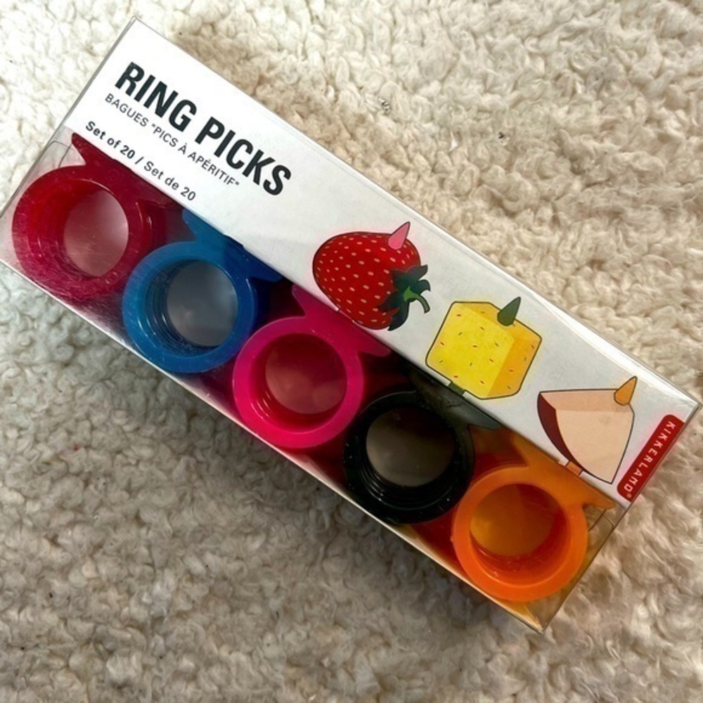 ☀️2/$14☀️Kikkerland Appetizer Hors d'oeuvres Ring Picks